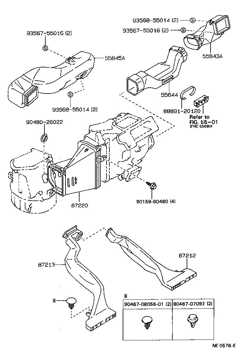 55905-20380 KNOB, HEATER CONTROL product image