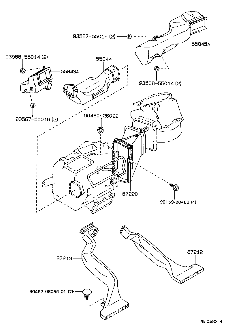 55905-20380 KNOB, HEATER CONTROL product image