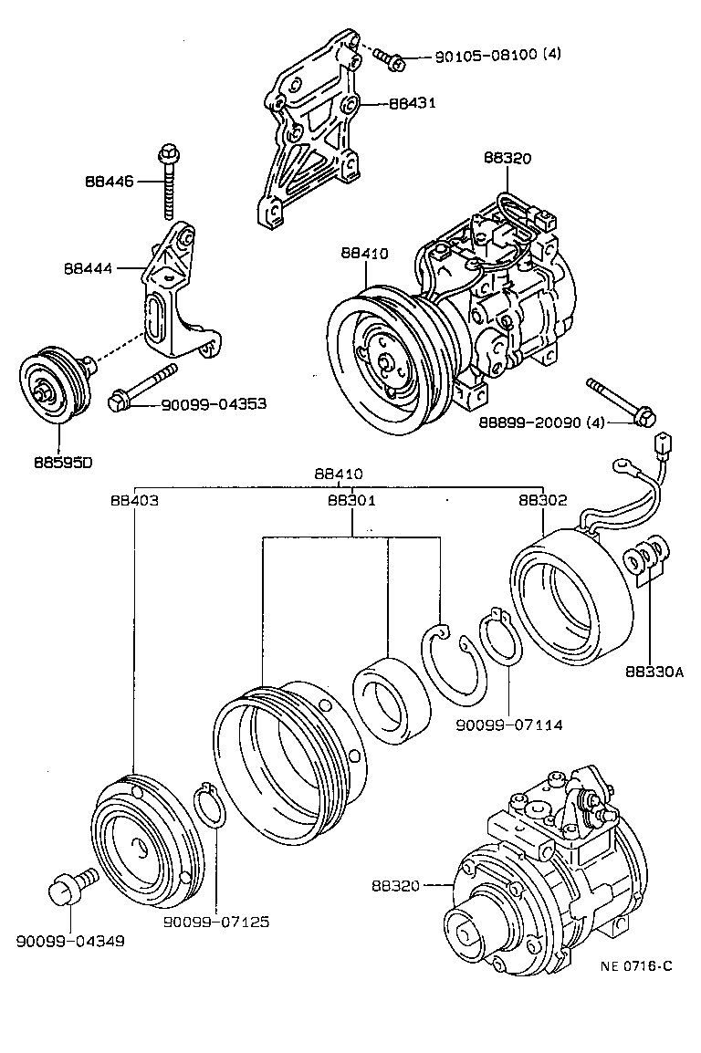 88320-20831 COMPRESSOR ASSY, COOLER product image