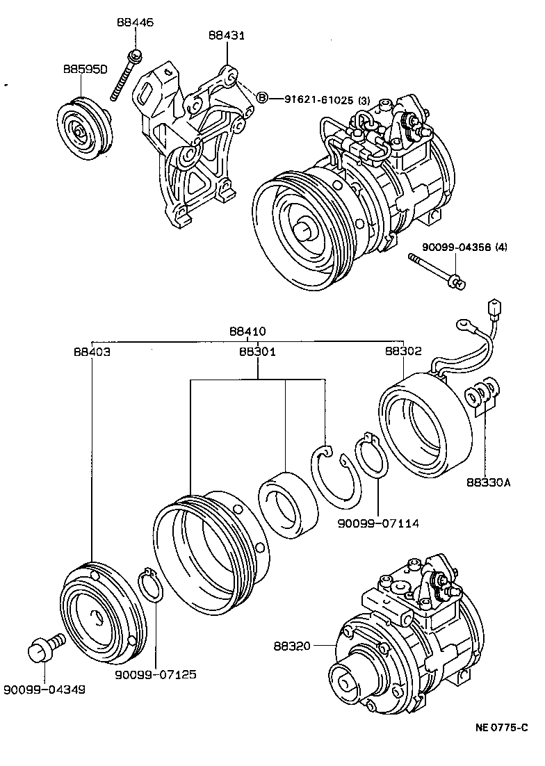 88320-20900 COMPRESSOR ASSY, COOLER product image