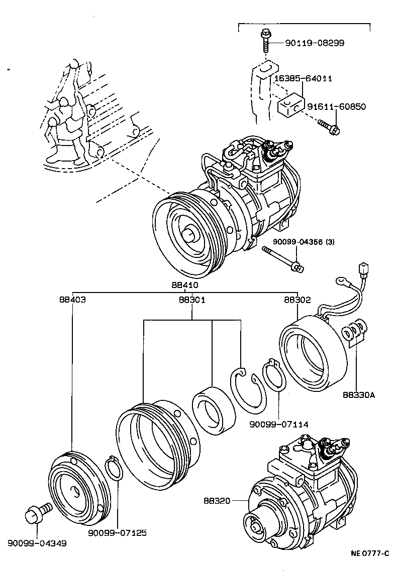 88320-20900 COMPRESSOR ASSY, COOLER product image