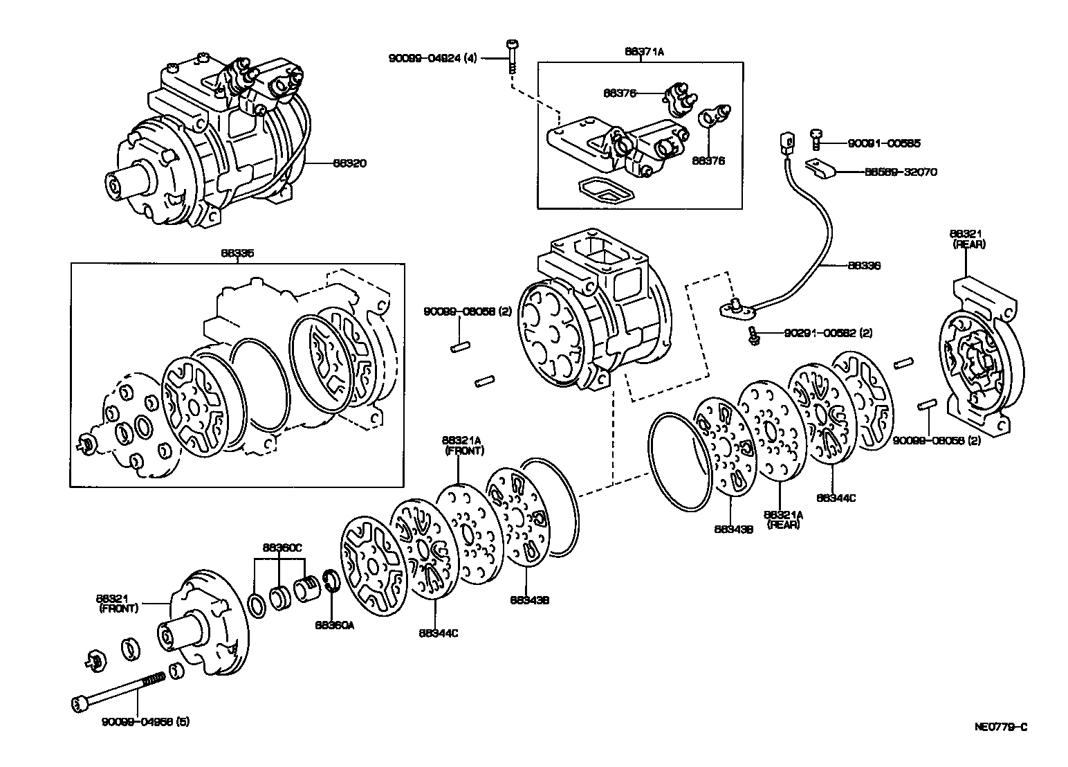 88320-20900 COMPRESSOR ASSY, COOLER product image