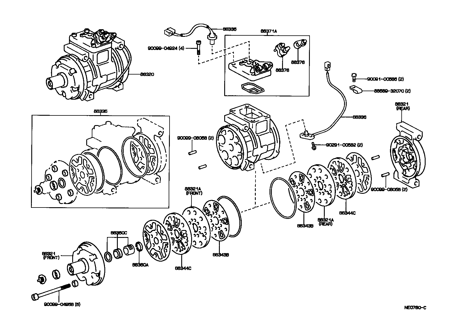 88320-20900 COMPRESSOR ASSY, COOLER product image