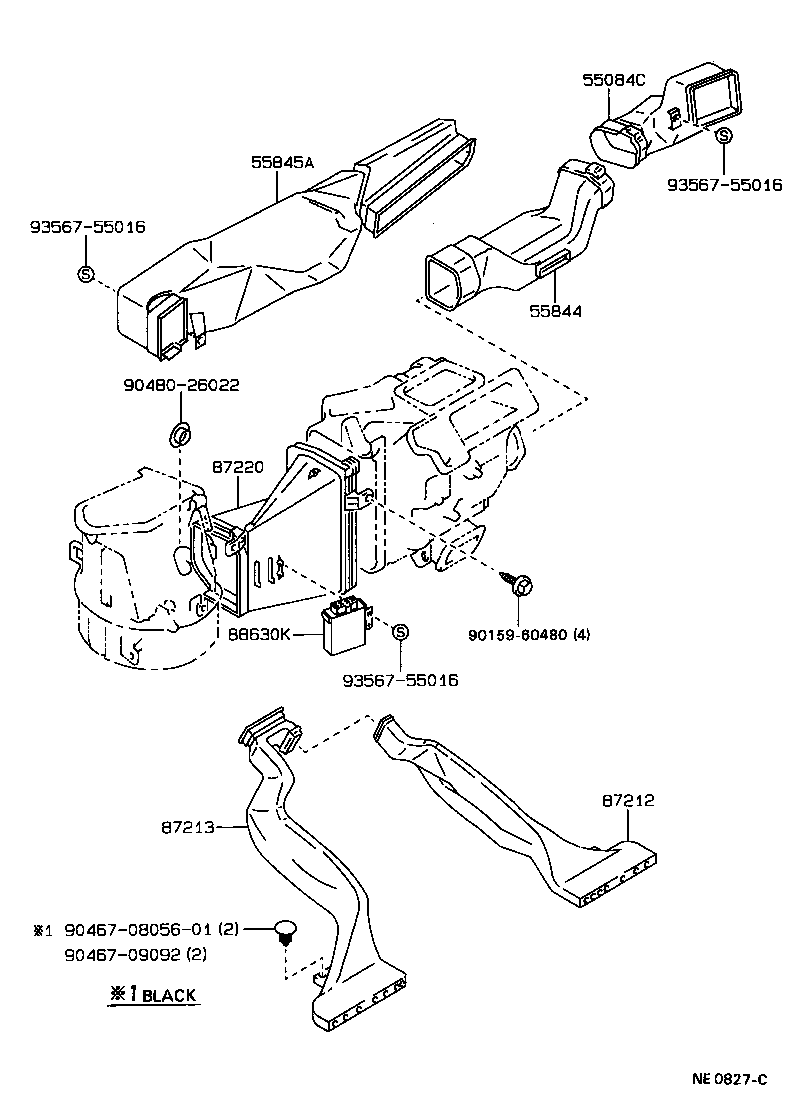 55845-20170 DUCT, HEATER TO REGISTER, NO.3 product image