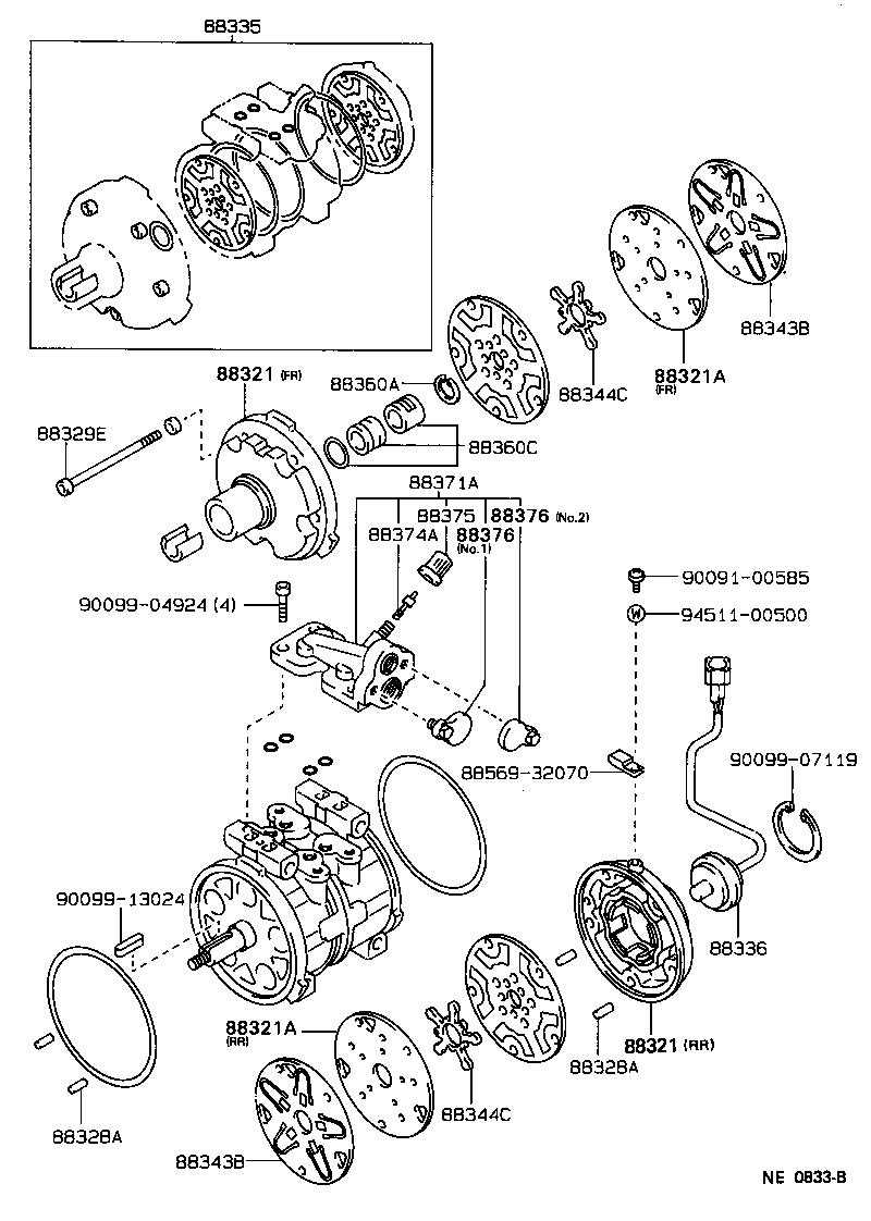 88320-12850 COMPRESSOR ASSY, COOLER product image