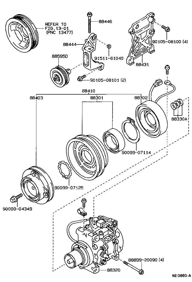 88320-12850 COMPRESSOR ASSY, COOLER product image