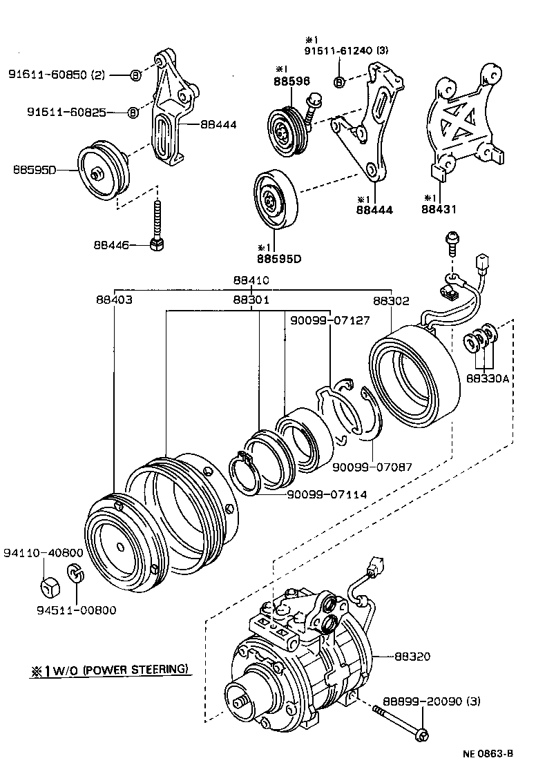 88320-12850 COMPRESSOR ASSY, COOLER product image
