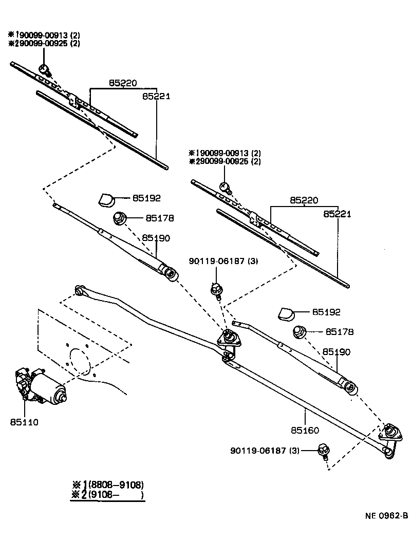 85214-35020 RUBBER, WIPER, RH product image