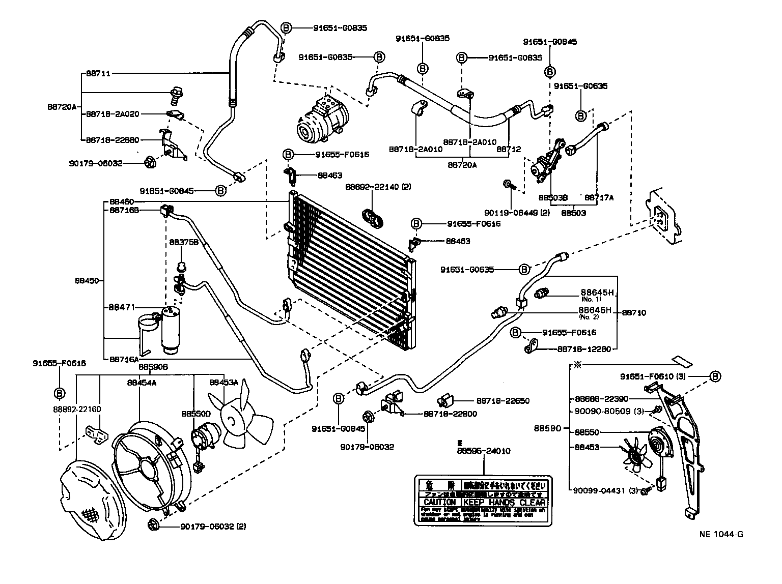 88460-22440 CONDENSER ASSY, W/RECEIVER product image