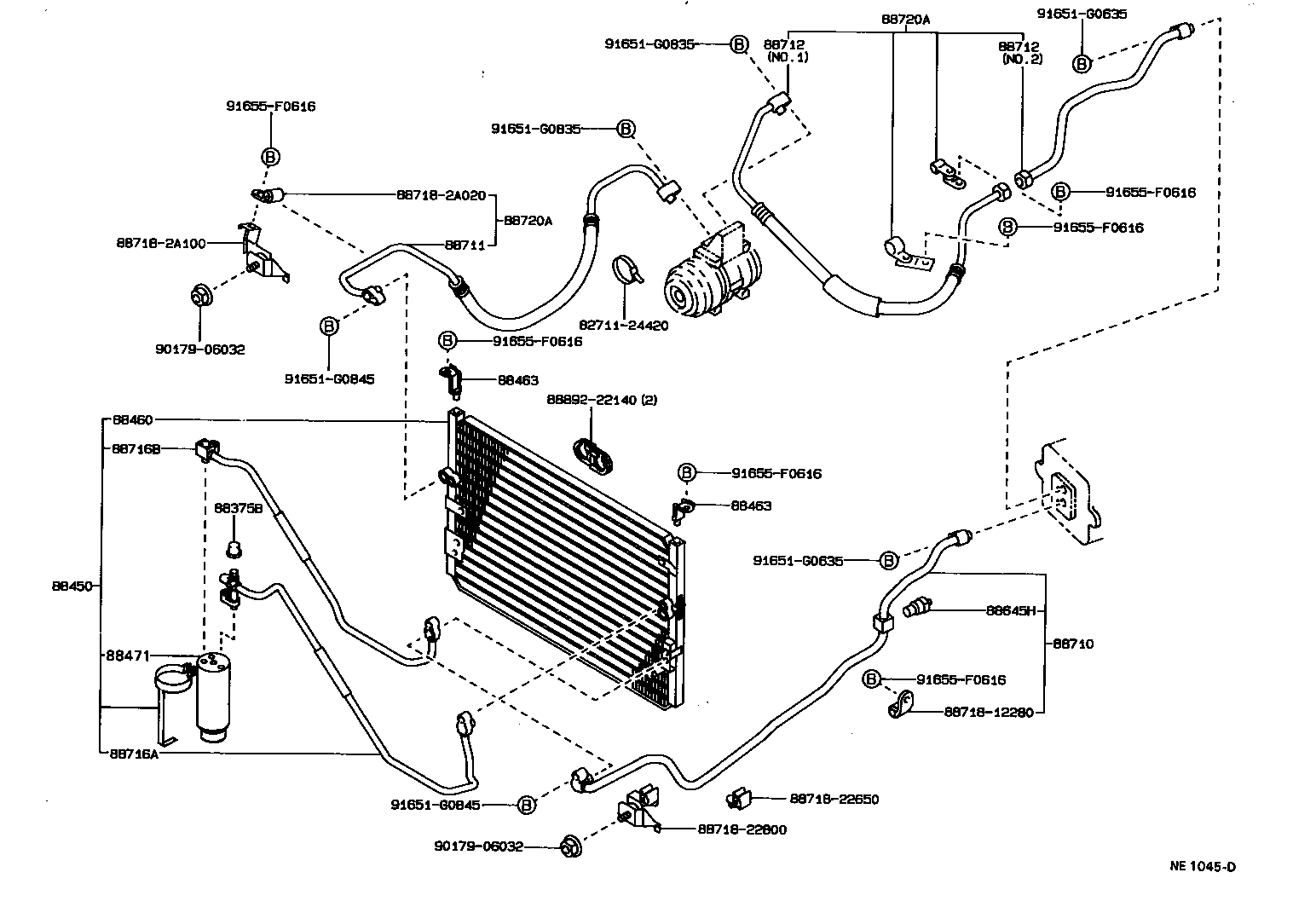 88460-22381 CONDENSER ASSY, W/RECEIVER product image