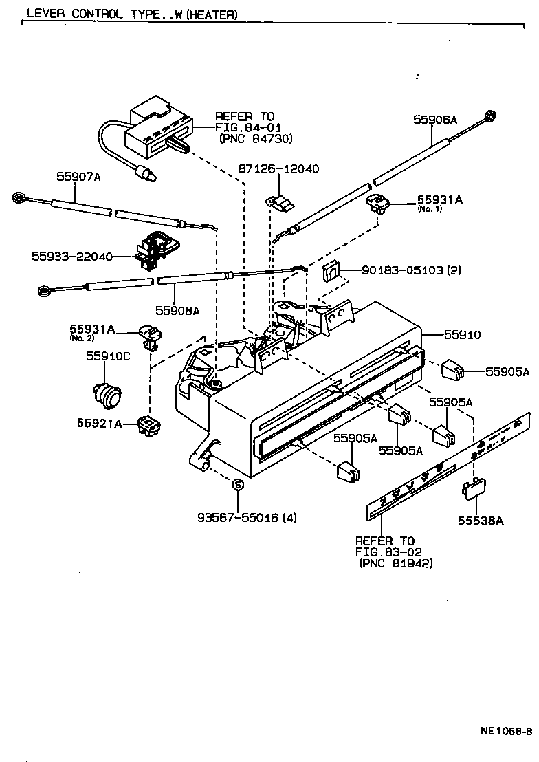 55843-22110 DUCT, HEATER TO REGISTER, NO.1 product image