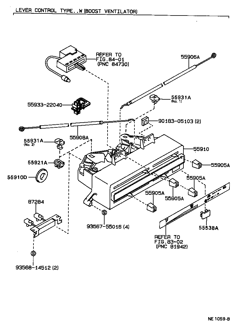 55843-22110 DUCT, HEATER TO REGISTER, NO.1 product image