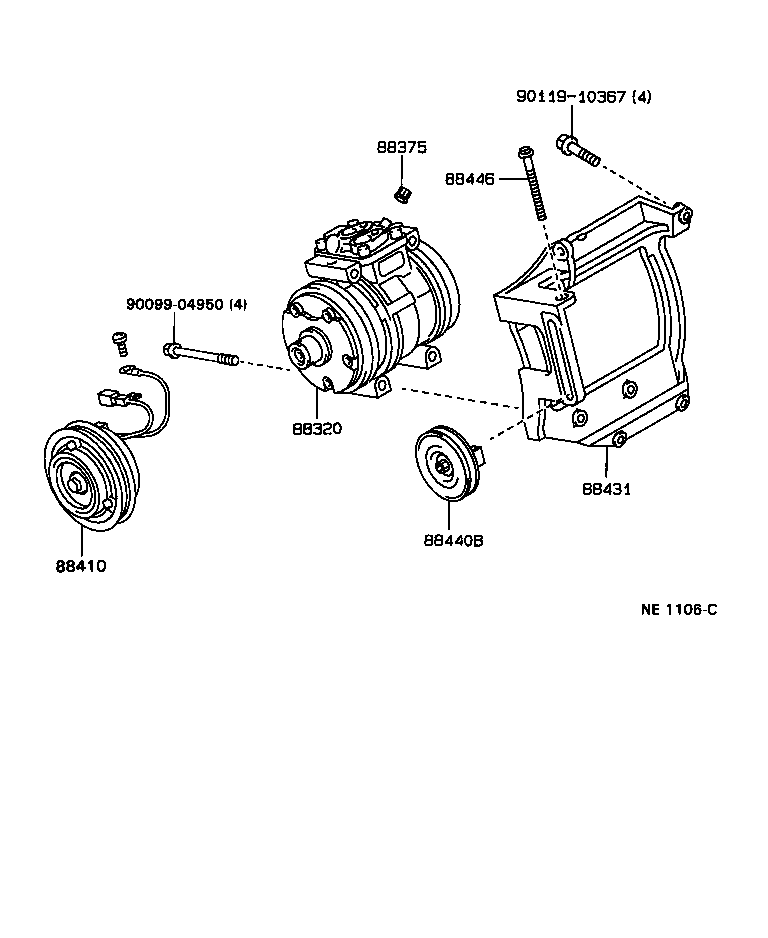 88320-35560 COMPRESSOR ASSY, COOLER product image