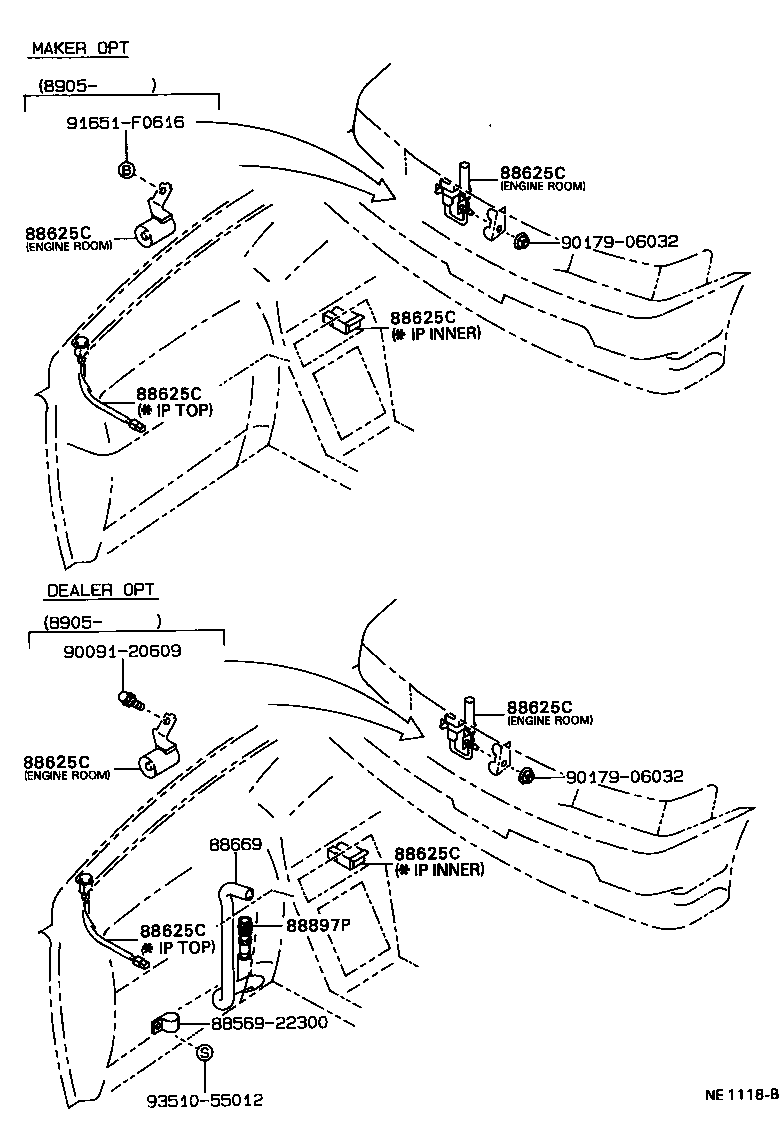 55843-22110 DUCT, HEATER TO REGISTER, NO.1 product image