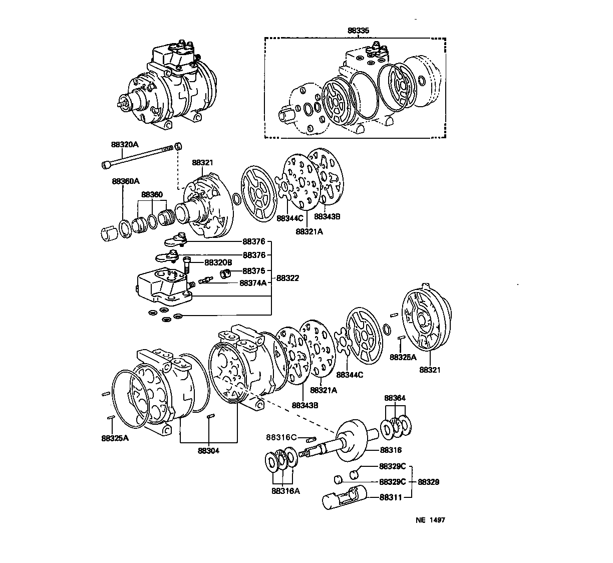 88320-26290 COMPRESSOR ASSY, COOLER product image