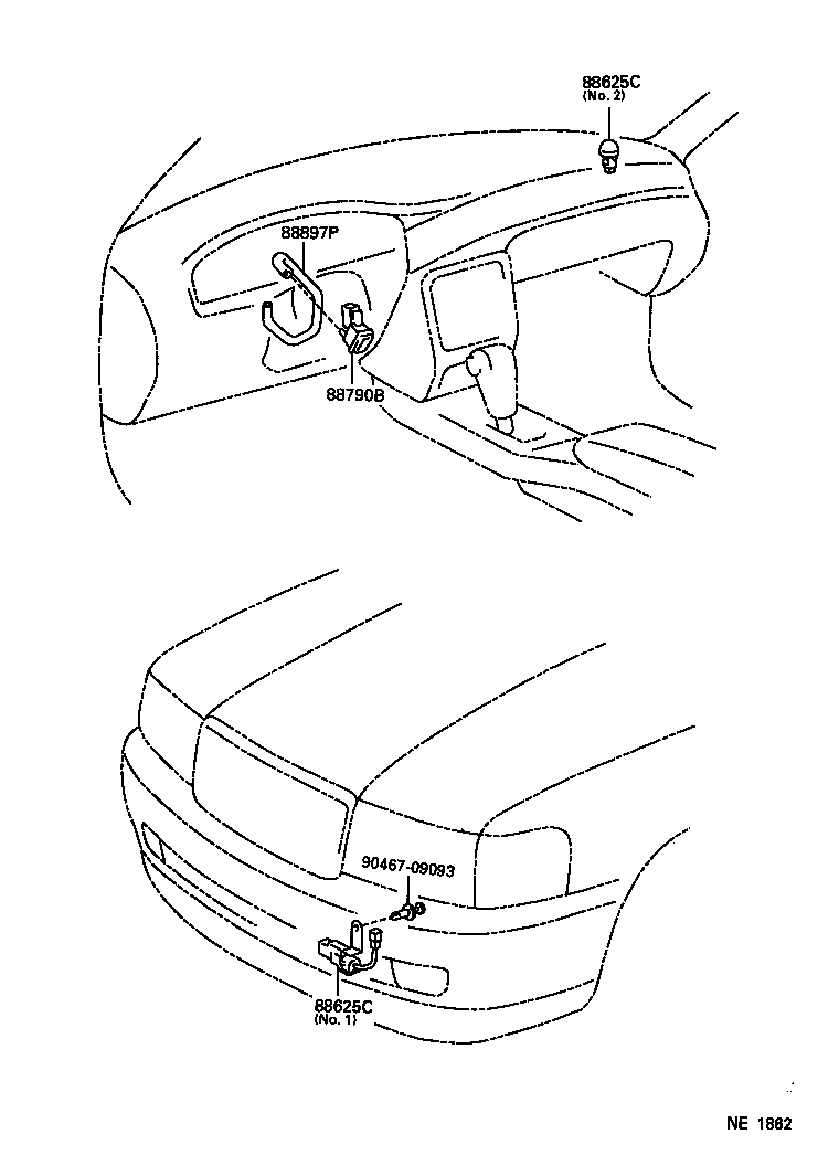 55843-30190 DUCT, HEATER TO REGISTER, NO.1 product image