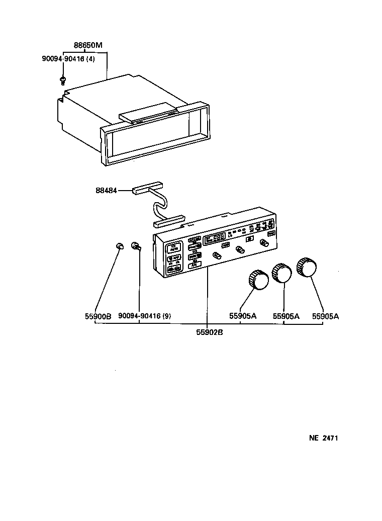 55843-30180 DUCT, HEATER TO REGISTER, NO.1 product image