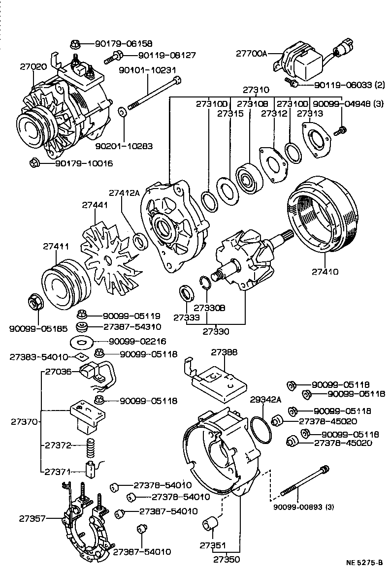 27330-04010 ROTOR ASSY, ALTERNATOR product image