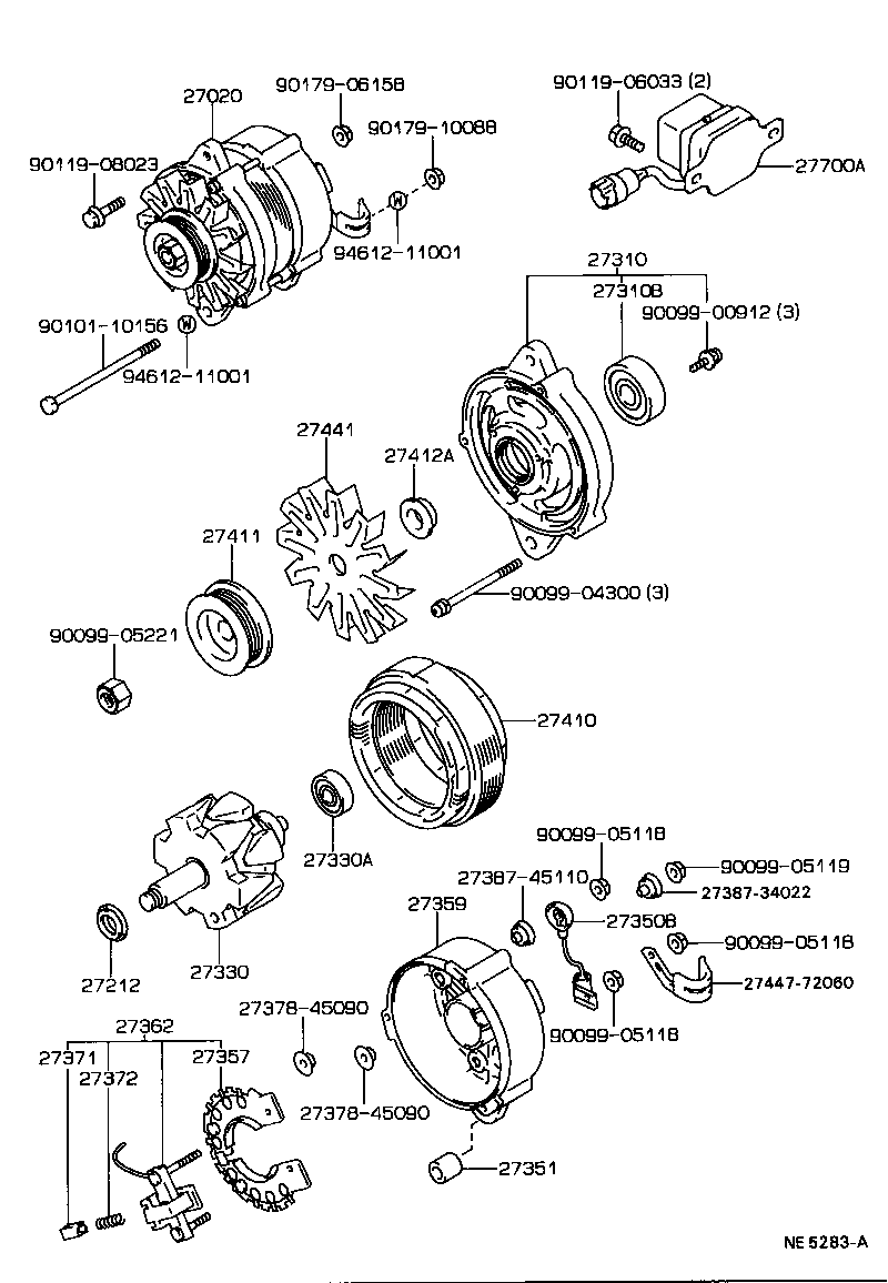 27330-04010 ROTOR ASSY, ALTERNATOR product image